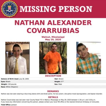 Missing Child Alert: 14-year-old Nathan Covarrubias