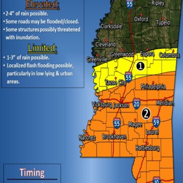 Severe weather updates for Mississippi